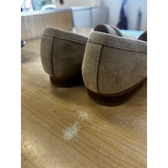 Joie Tan Suede Braided Loafers Flats 8.5 Old Money Preppy Classic Shoes - Picture 9 of 16